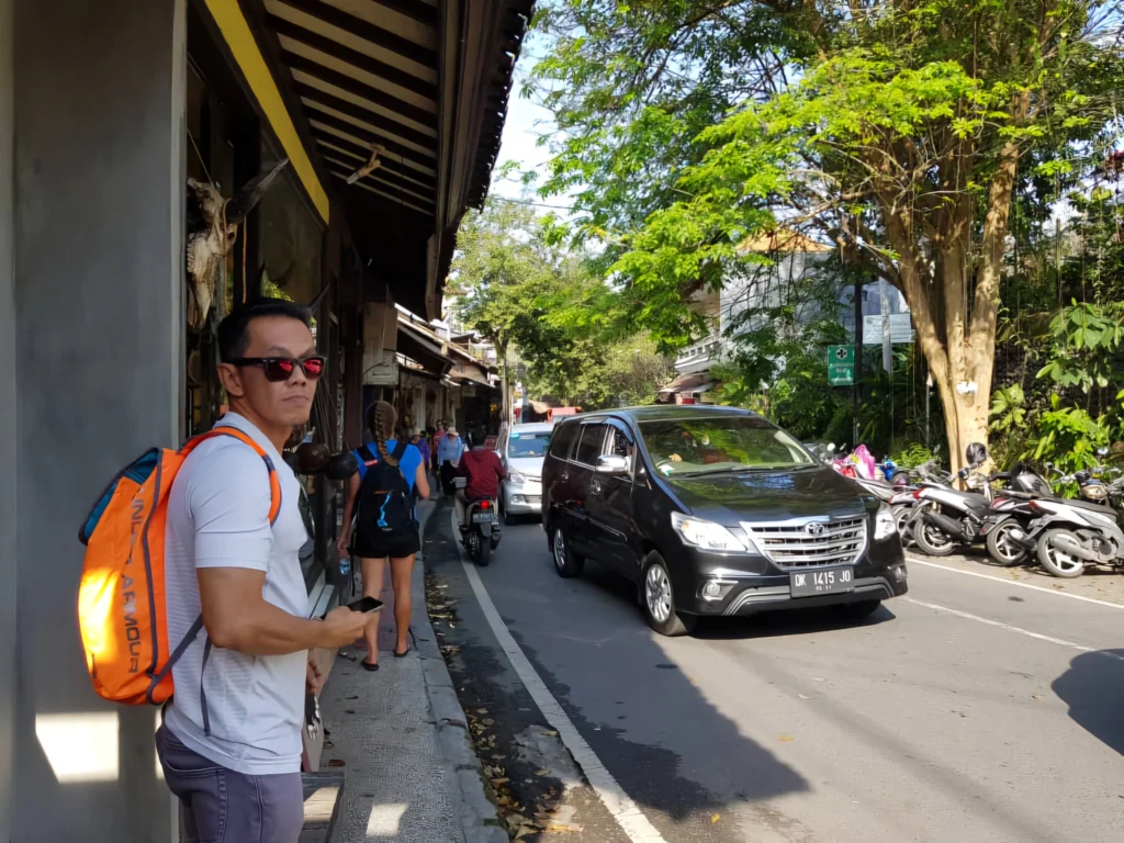 zach exploring Ubud, Bali